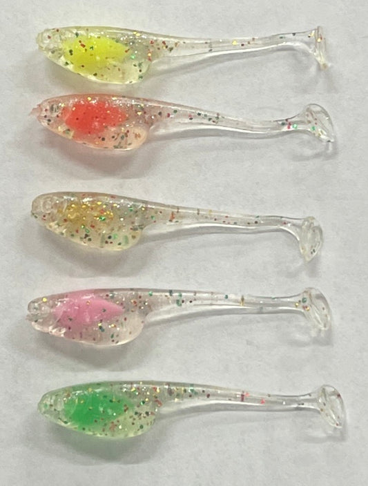 2" WB Thin Swim Paddle Tail, 20pk